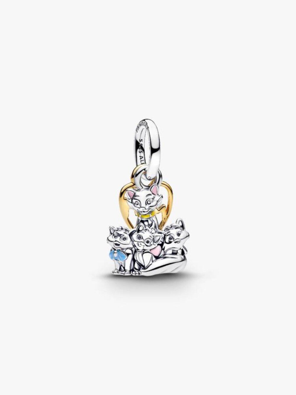 Pandora Disney Aristocats Duchess & Kittens Dangle Charm